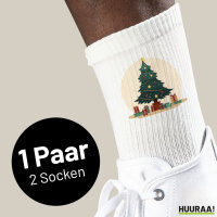 Unisex Socken Weihnachtsbaum Tannenbaum Baumwolle
