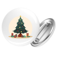 Button Weihnachtsbaum Tannenbaum rund