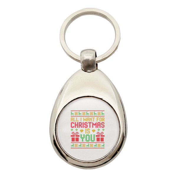 Schlüsselanhänger Ugly Christmas All I want is you