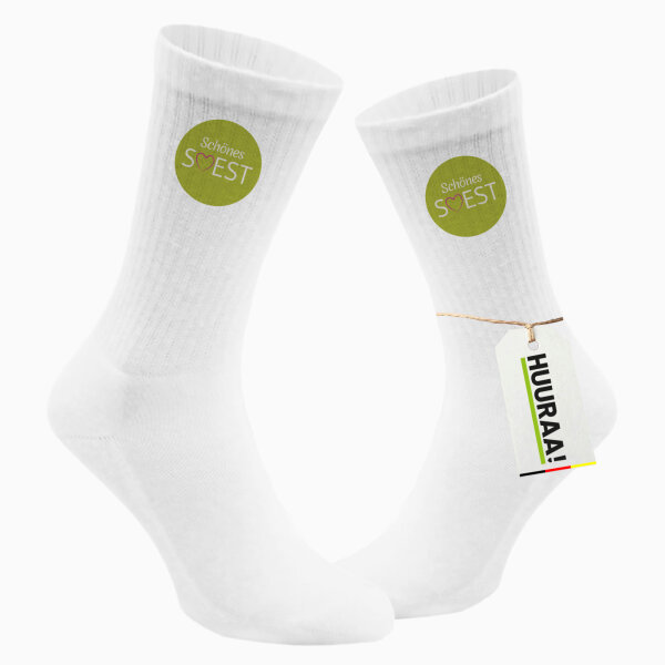 Socken Schönes Soest bunt Größe 37/46 White Motiv Tennissocken