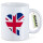 Kaffeetasse England Flagge Herz 330ml