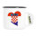 Emaille Tasse Kroatien Flagge Herz 300ml Vintage Emaille Becher