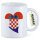 Kaffeetasse Kroatien Flagge Herz 330ml
