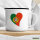 Emaille Tasse Portugal Flagge Herz 300ml Vintage