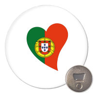 Magnet Portugal Flagge Herz 59mm Kühlschrankmagnet...