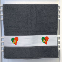 Handtuch Portugal Flagge Herz 50x100cm