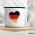 Emaille Tasse Deutschland Flagge Herz 300ml Vintage