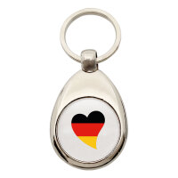 Schlüsselanhänger Deutschland Flagge Herz