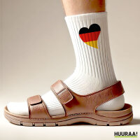 Unisex Socken Deutschland Flagge Herz Baumwolle