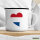 Emaille Tasse Niederlande Flagge Herz 300ml Vintage Emaille Becher