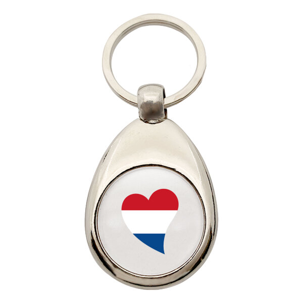 Schlüsselanhänger Niederlande Flagge Herz