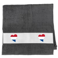 Handtuch Niederlande Flagge Herz 50x100cm