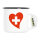 Emaille Tasse Schweiz Flagge Herz 300ml Vintage