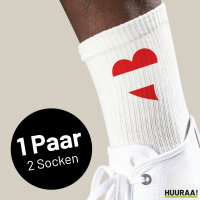 Unisex Socken Österreich Flagge Herz Baumwolle