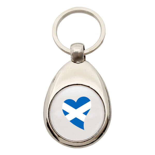 Schlüsselanhänger Schottland Flagge Herz