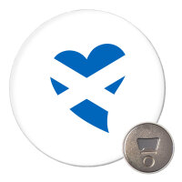Magnet Schottland Flagge Herz 59mm Kühlschrankmagnet...