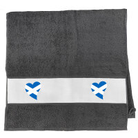 Handtuch Schottland Flagge Herz 50x100cm