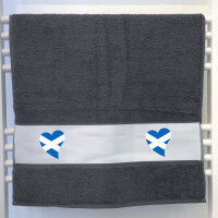 Handtuch Schottland Flagge Herz 50x100cm