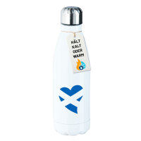 Trinkflasche Schottland Flagge Herz 500ml Edelstahl...