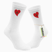 Unisex Socken Marokko Flagge Herz Baumwolle
