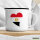 Emaille Tasse Ägypten Flagge Herz 300ml Vintage Emaille Becher