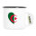 Emaille Tasse Algerien Flagge Herz 300ml Vintage Emaille Becher