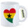 Kaffeetasse Ghana Flagge Herz 330ml