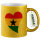 Glitzertasse Ghana Flagge Herz 330ml