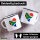 Emaille Tasse Südafrika Flagge Herz 300ml Vintage