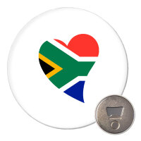 Magnet Südafrika Flagge Herz 59mm...