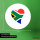 Aufkleber Südafrika Flagge Herz 10cm rund