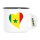 Emaille Tasse Senegal Flagge Herz 300ml Vintage Emaille Becher