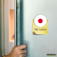 Magnet Japan Flagge Herz 59mm Kühlschrankmagnet
