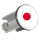 Waschbeckenstöpsel Japan Flagge Herz 4cm Abflussstopfen