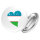 Button Usbekistan Flagge Herz Anstecker