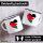 Emaille Tasse Jordanien Flagge Herz 300ml Vintage