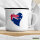 Emaille Tasse Australien Flagge Herz 300ml Vintage Emaille Becher