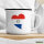 Emaille Tasse Paraguay Flagge Herz 300ml Vintage