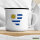 Emaille Tasse Uruguay Flagge Herz 300ml Vintage Emaille Becher