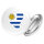 Button Uruguay Flagge Herz Anstecker