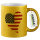 Glitzertasse USA Flagge Herz 330ml