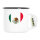 Emaille Tasse Mexiko Flagge Herz 300ml Vintage