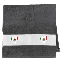 Handtuch Mexiko Flagge Herz 50x100cm