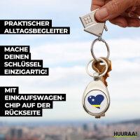Schlüsselanhänger Curacao Flagge Herz...