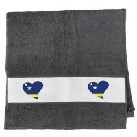 Handtuch Curacao Flagge Herz 50x100cm
