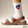 Socken Haiti Flagge Herz Größe 37/46 White Motiv Tennissocken