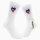 Unisex Socken Haiti Flagge Herz Baumwolle