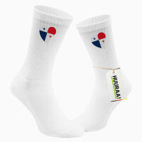Socken Panama Flagge Herz Größe 37/46 White...