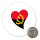 Magnet Angola Flagge Herz 59mm Kühlschrankmagnet Flaschenöffner