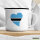Emaille Tasse Botswana Flagge Herz 300ml Vintage Emaille Becher